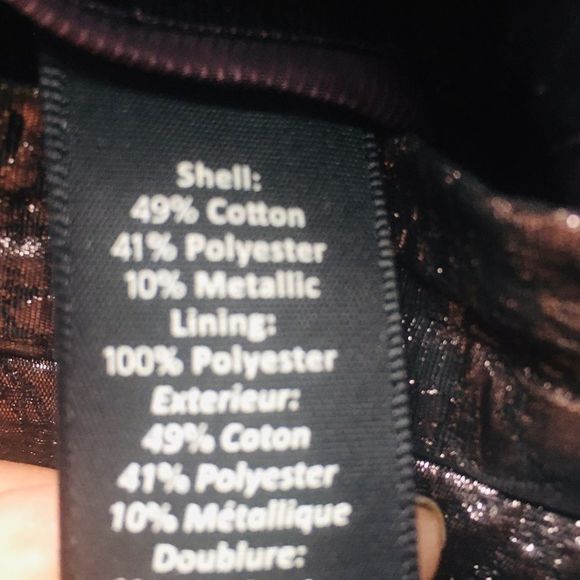 Elizabeth &James bronze brocade metallic miniskirt - Picture 6 of 6